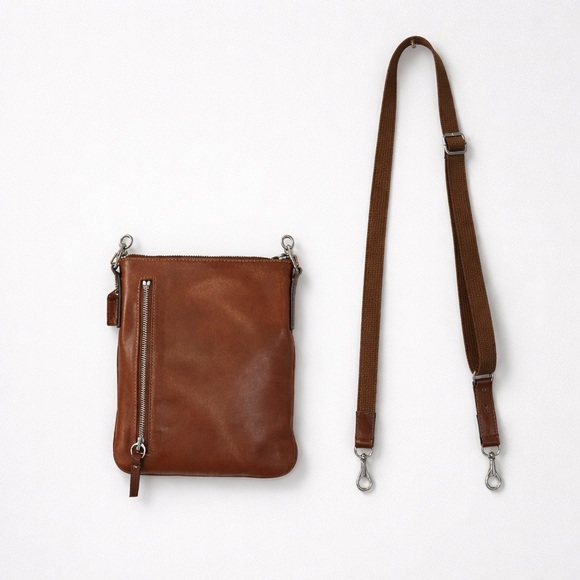 Coach Tan Leather Crossbody Bag - Picture 2 of 4